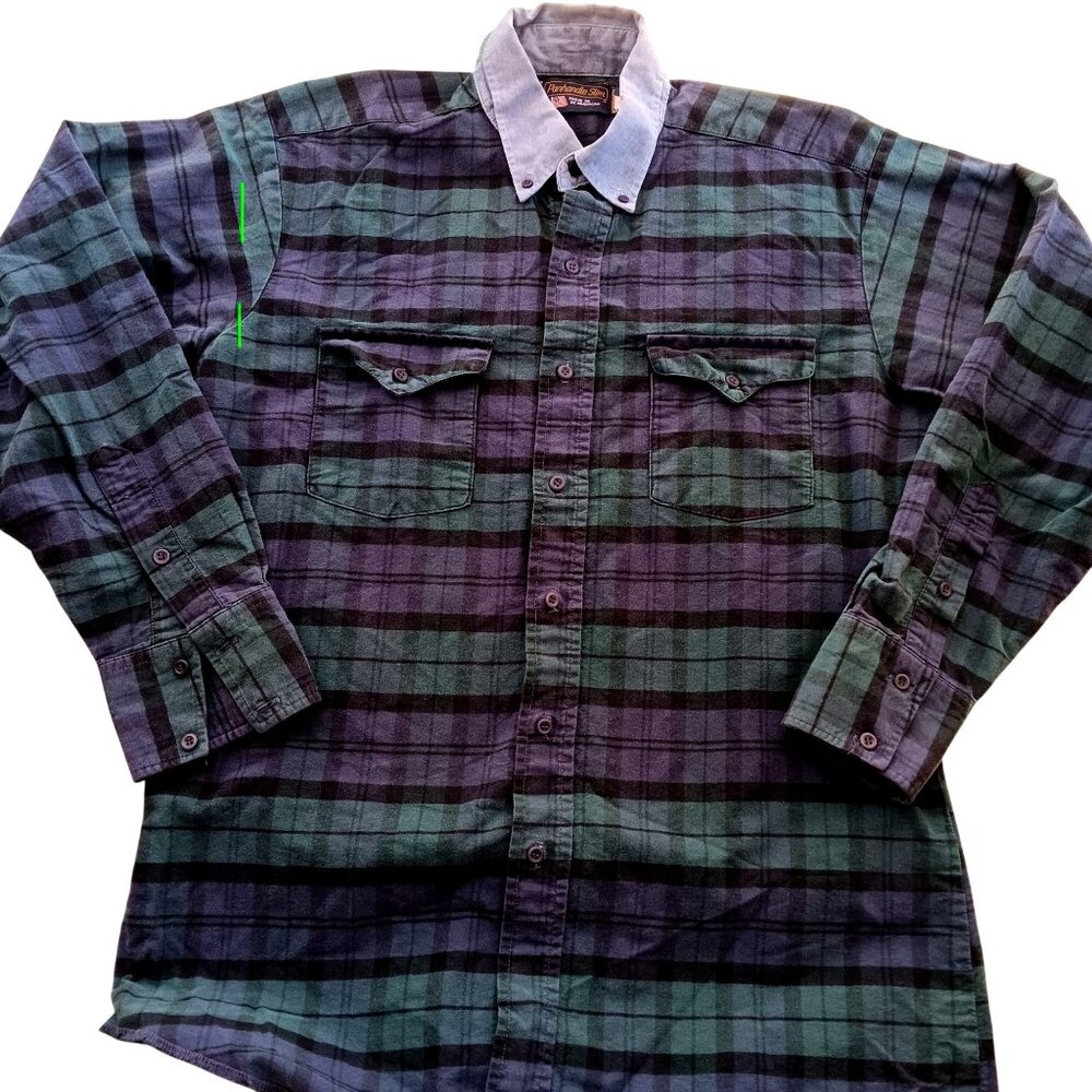 Vintage Brushpopper Western Shirt Medium Panhandle Slim Mens Western 16-34 USA